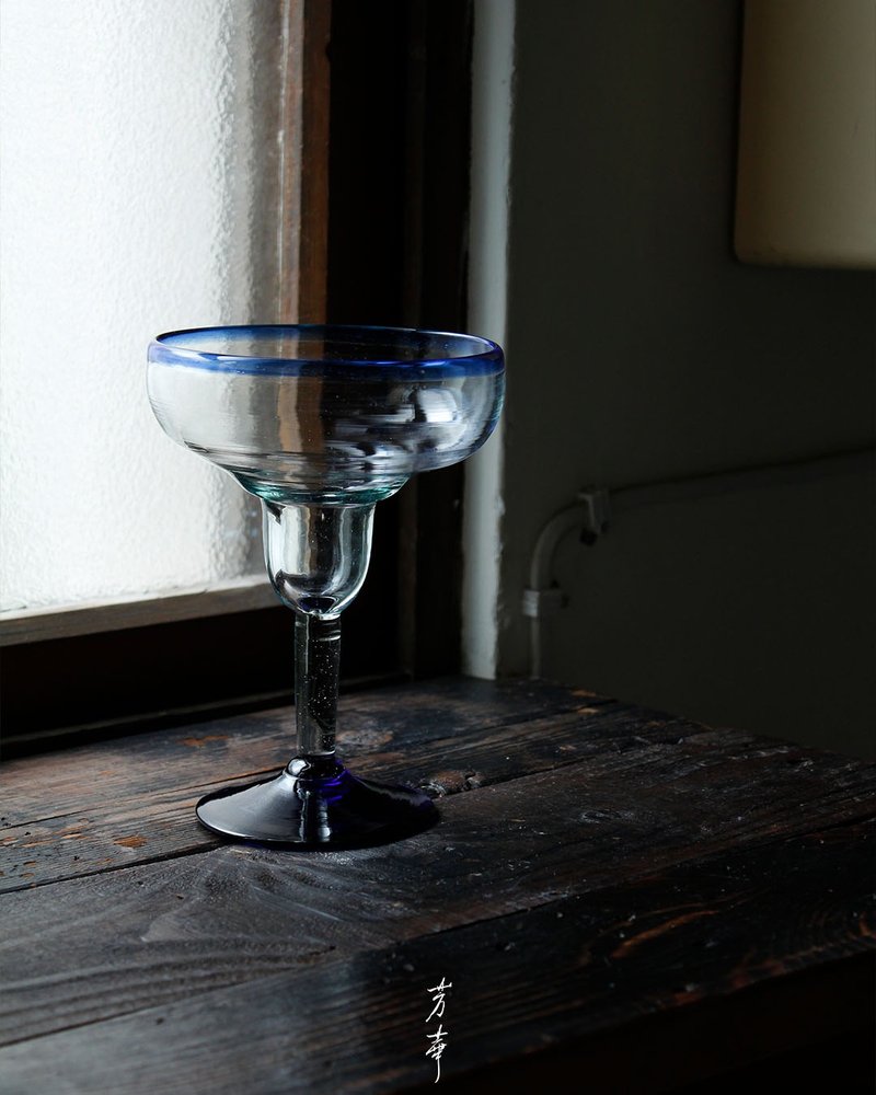 蓝色手工杯 - 酒杯/酒器 - 玻璃 