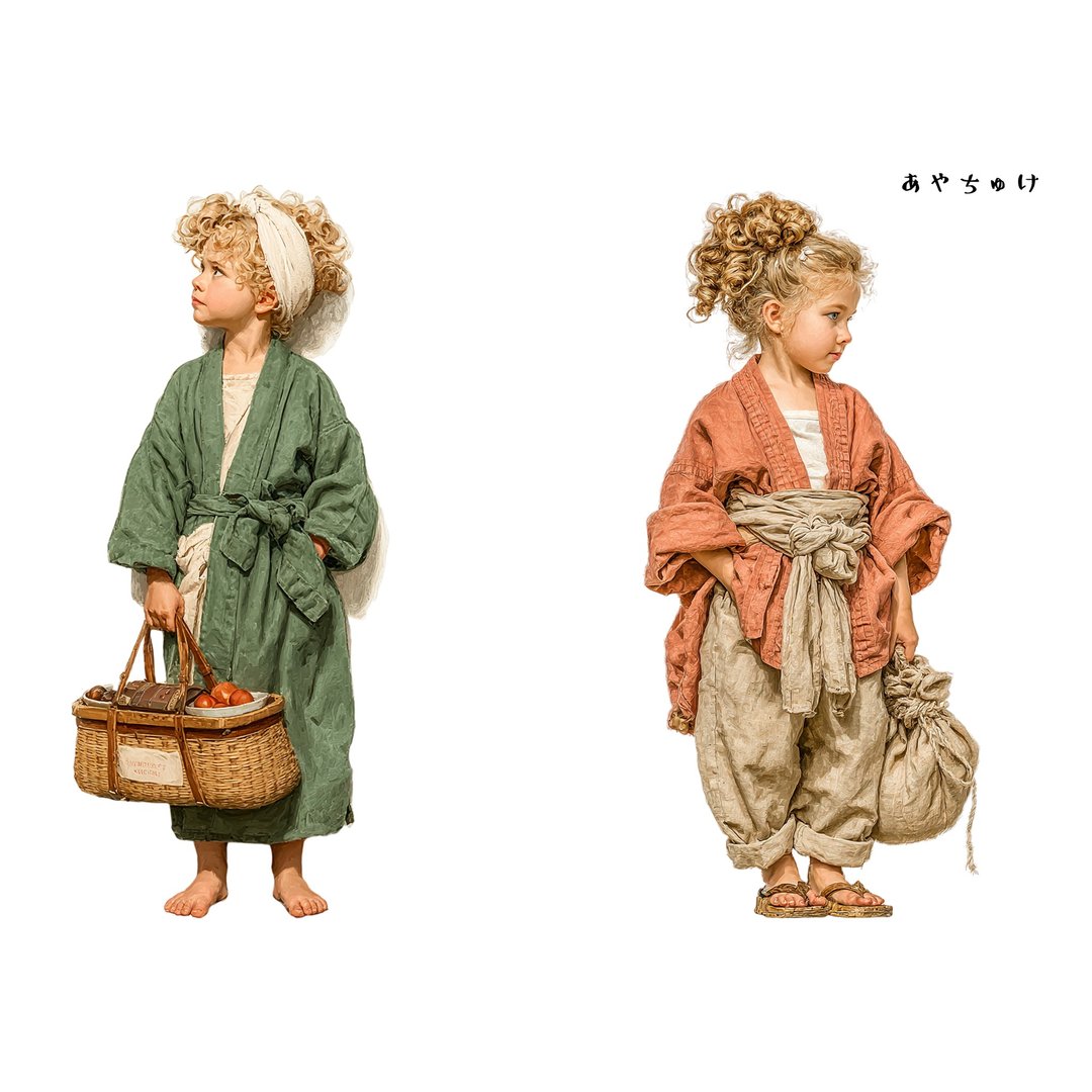 【2 月新品】08-116-0010 人物贴纸 作务衣复古风 - 贴纸 - 纸 