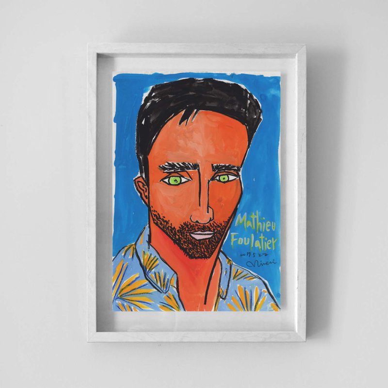 定制生日礼物【人物肖像画】订制 / 结婚礼物 / 圣诞礼物订制 - 订制画像 - 纸 