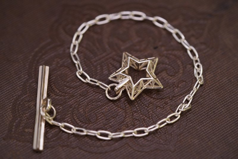 925银星星手链 - 手链/手环 - 纯银 银色