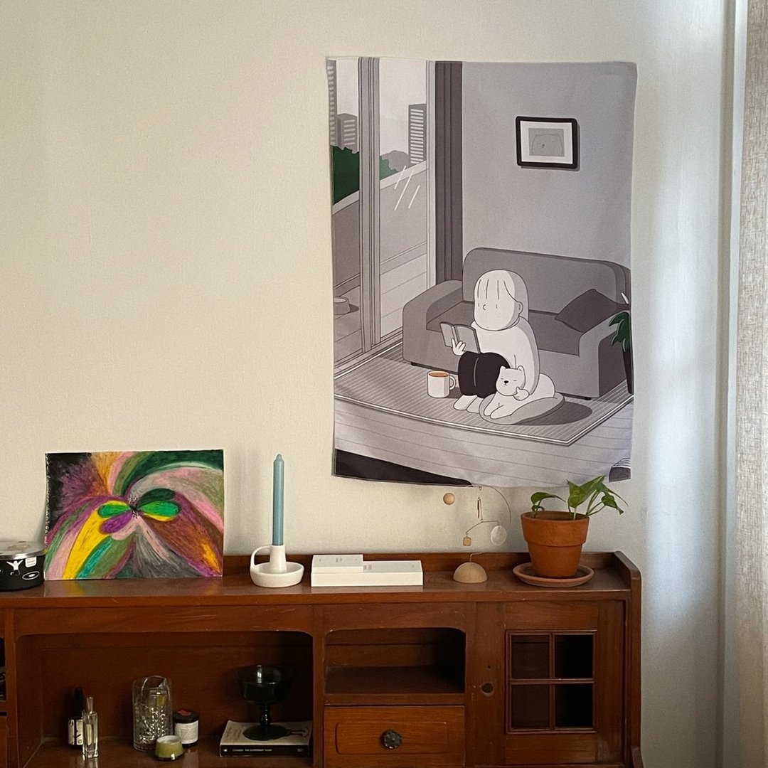 FABRIC POSTER - YOU ARE MY ROOMMATE - 海报/装饰画/版画 - 棉 多色