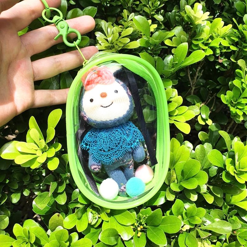 【幸运紫娃】粉红头发小可爱(含娃包) | 袜子娃娃 吊饰 - 玩偶/公仔 - 其他材质 