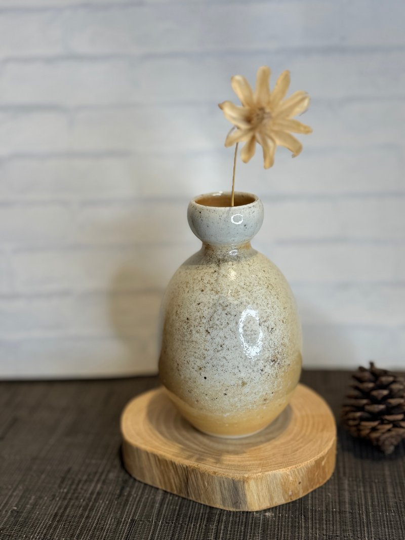 柴烧自然落灰花器 - 花瓶/陶器 - 陶 