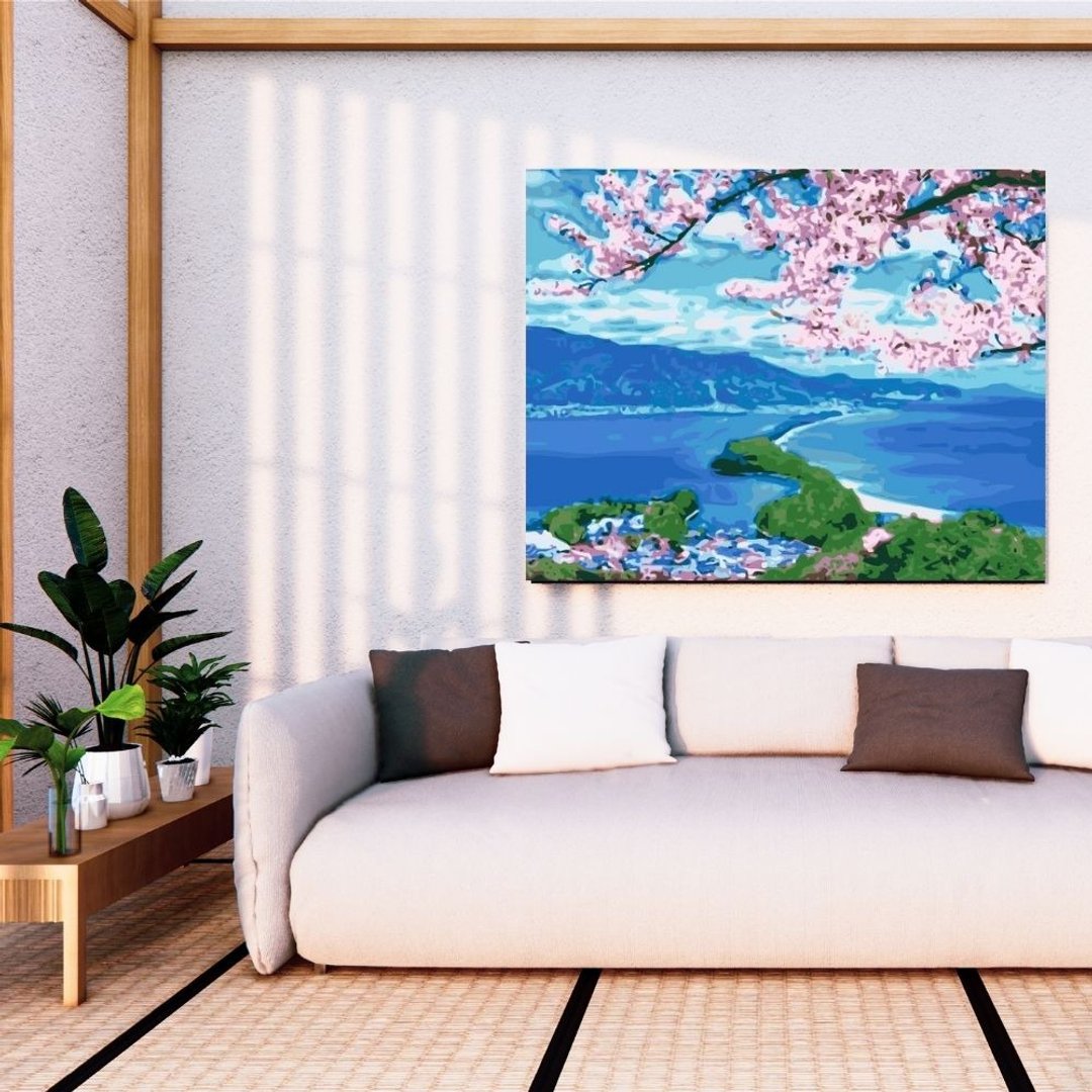 樱见天桥立 创意数字油画 【风景画】 - 插画/绘画/写字 - 其他材质 