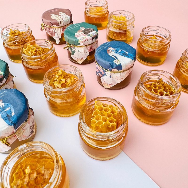 【台一养蜂园】精致婚礼法式蜂巢蜜囍蜜 囍蜜 迎宾礼 - 蜂蜜/黑糖 - 其他材质 