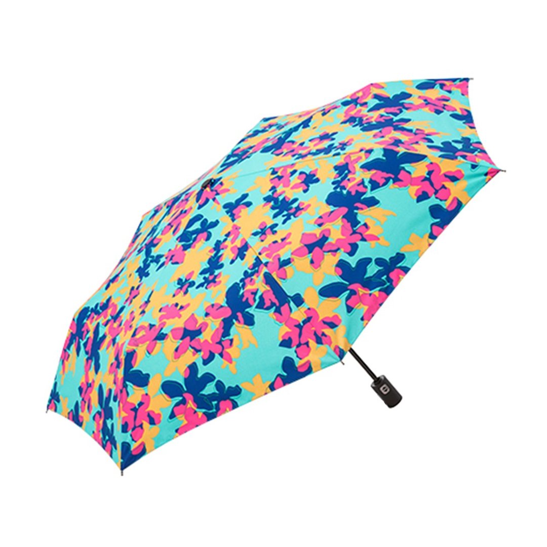 Prolla 油桐花叠影金属漆自动折伞 客家文化 抗UV遮阳防风 晴雨伞 - 雨伞/雨衣 - 防水材质 