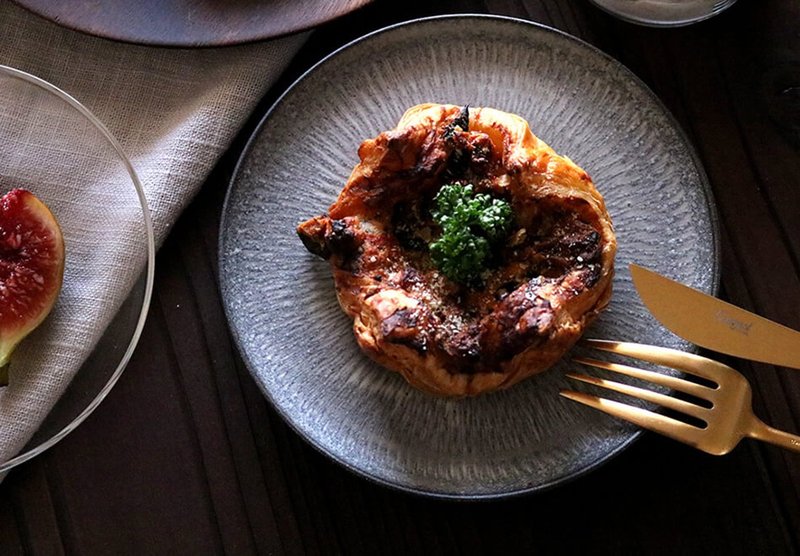 Koishiwara ware, flat dish, Hibikanna, 5 dish, 15cm, Jizan Kiln, Kanjiro - 盘子/餐盘/盘架 - 陶 灰色