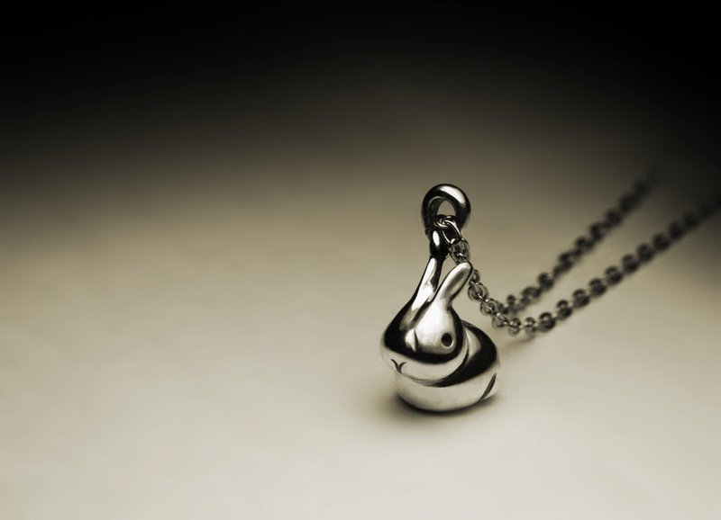 小胖兔项链 - 项链 - 其他金属 银色