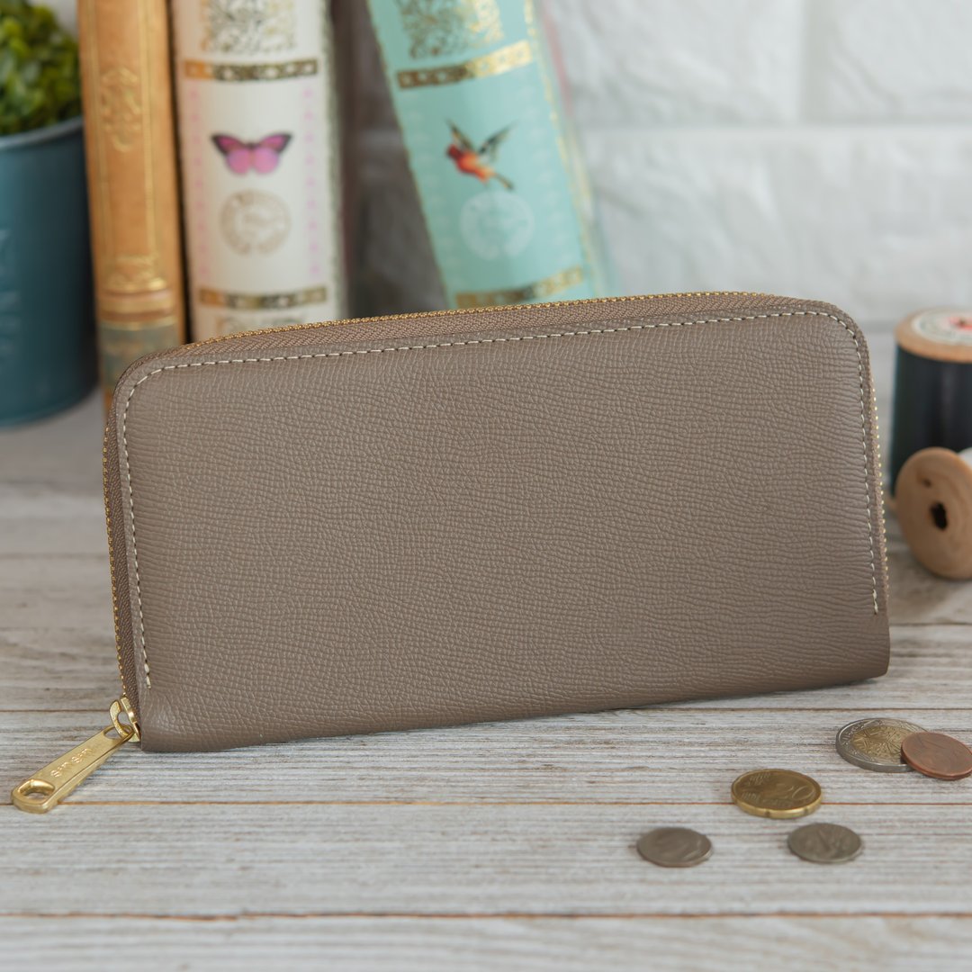 Made in Japan Cowhide 錢 wrap Light brown Weinheimer Wapro Lux made in JAPAN handmade leather wallet - 皮夹/钱包 - 真皮 卡其色