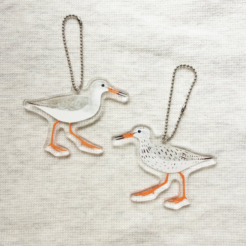 アカアシシギのアクリルキーホルダー - 钥匙链/钥匙包 - 压克力 