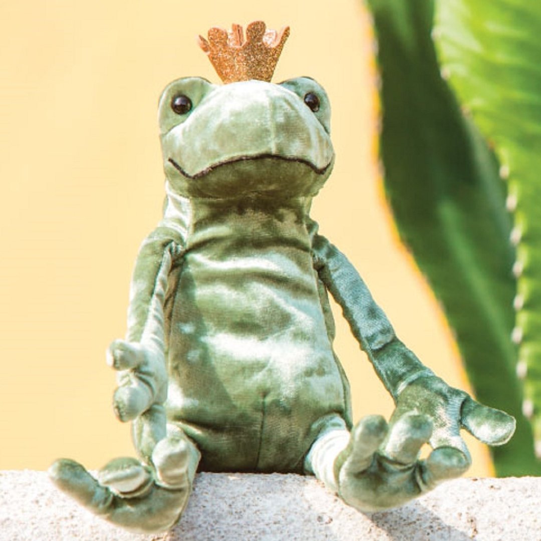 Jellycat Frog Prince Kiss 青蛙王子 20厘米 - 玩偶/公仔 - 聚酯纤维 绿色