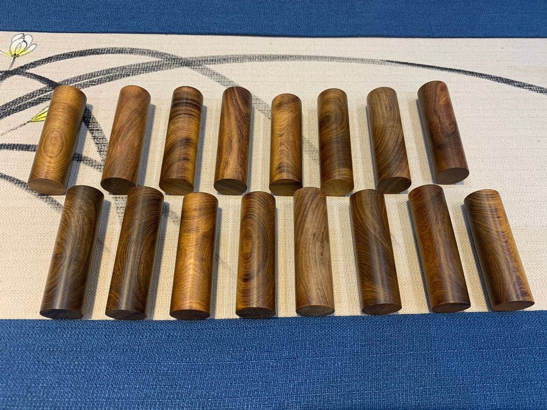 酽韵逸品【重油台湾梢楠六分原木印章】 - 印章/印台 - 木头 咖啡色