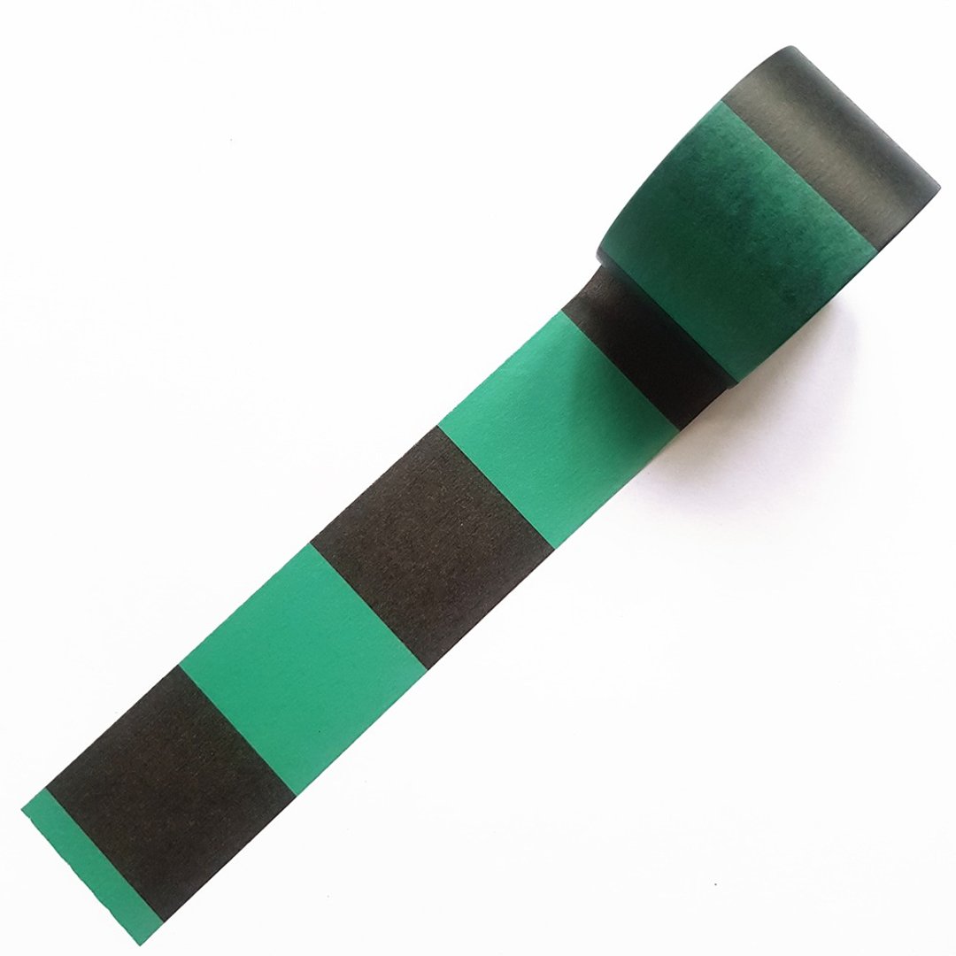 mt Wamon 和纸胶带 30mm / 市松 黑x绿 (MT01K1939) / 限定款 - 纸胶带 - 纸 绿色
