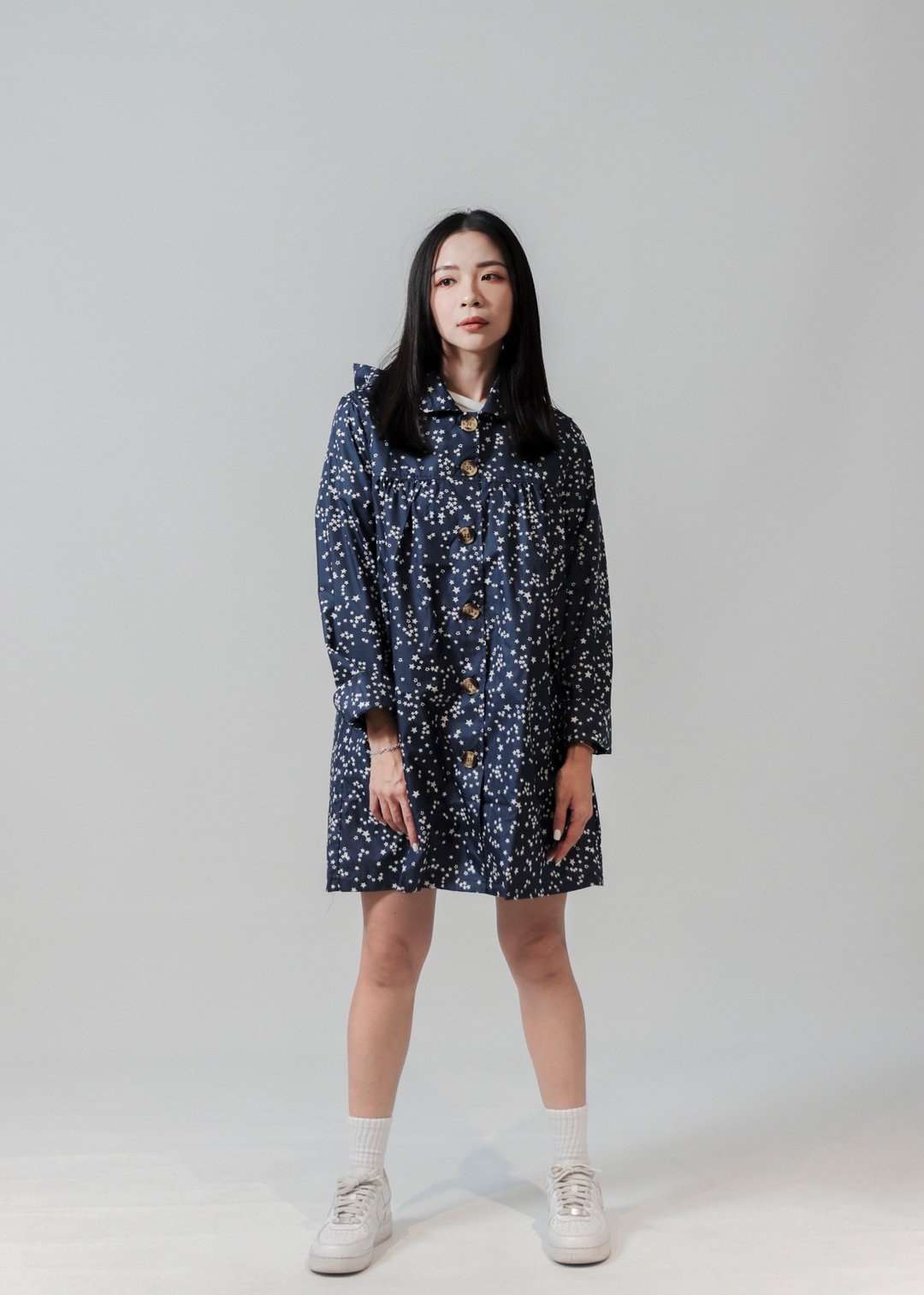 sunrainlike 璀璨之星防泼水风衣 雨风衣 挡风 透气  Trench Coat - 女装休闲/机能外套 - 防水材质 蓝色
