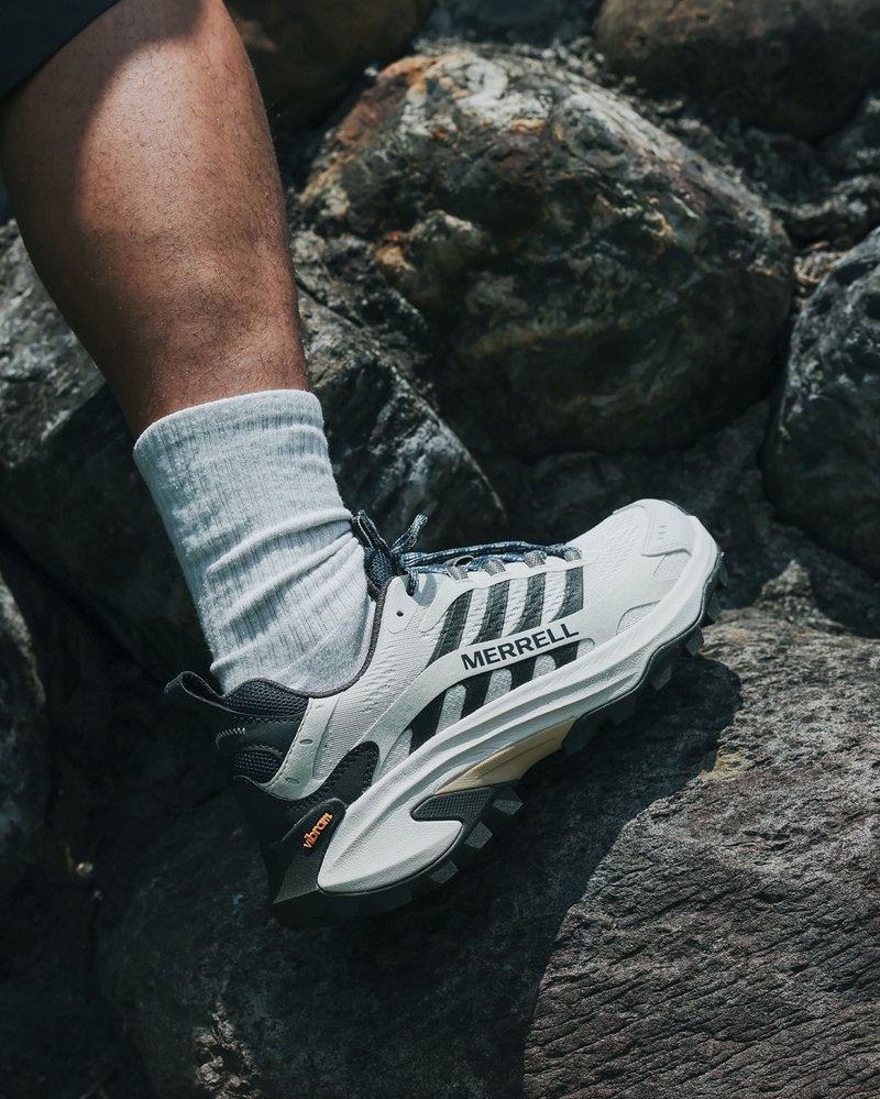 MERRELL MOAB SPEED 2 登山止滑健行越野鞋 男鞋-米黑色 - 男款运动鞋/球鞋 - 其他材质 