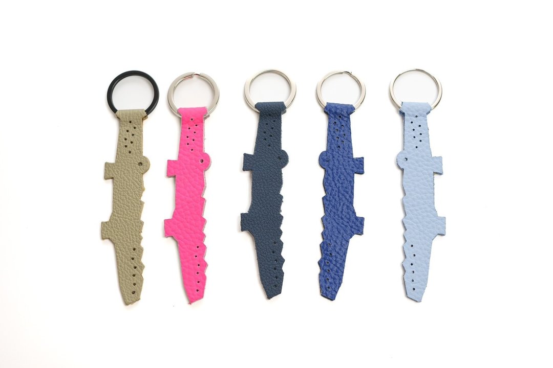 Croco Key Chain - 钥匙链/钥匙包 - 真皮 多色