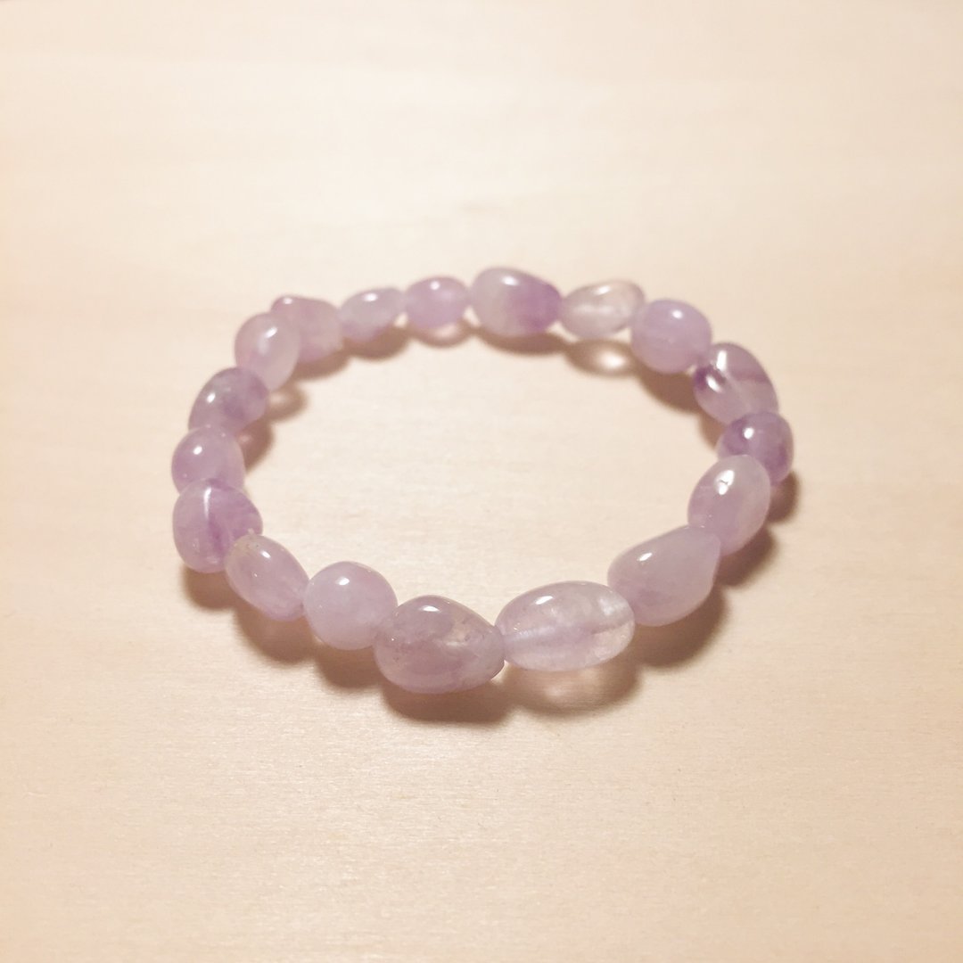 不规则浅紫水晶手环 - 手链/手环 - 水晶 紫色