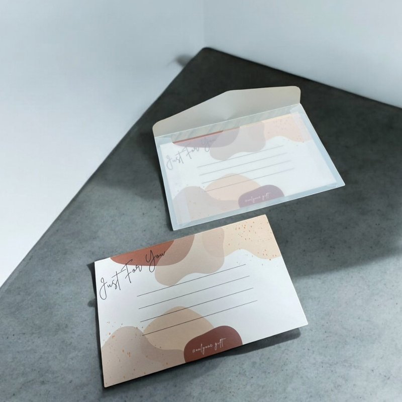 品牌卡片 手写卡片 可定制封口贴文字 - 信封/信纸 - 纸 白色