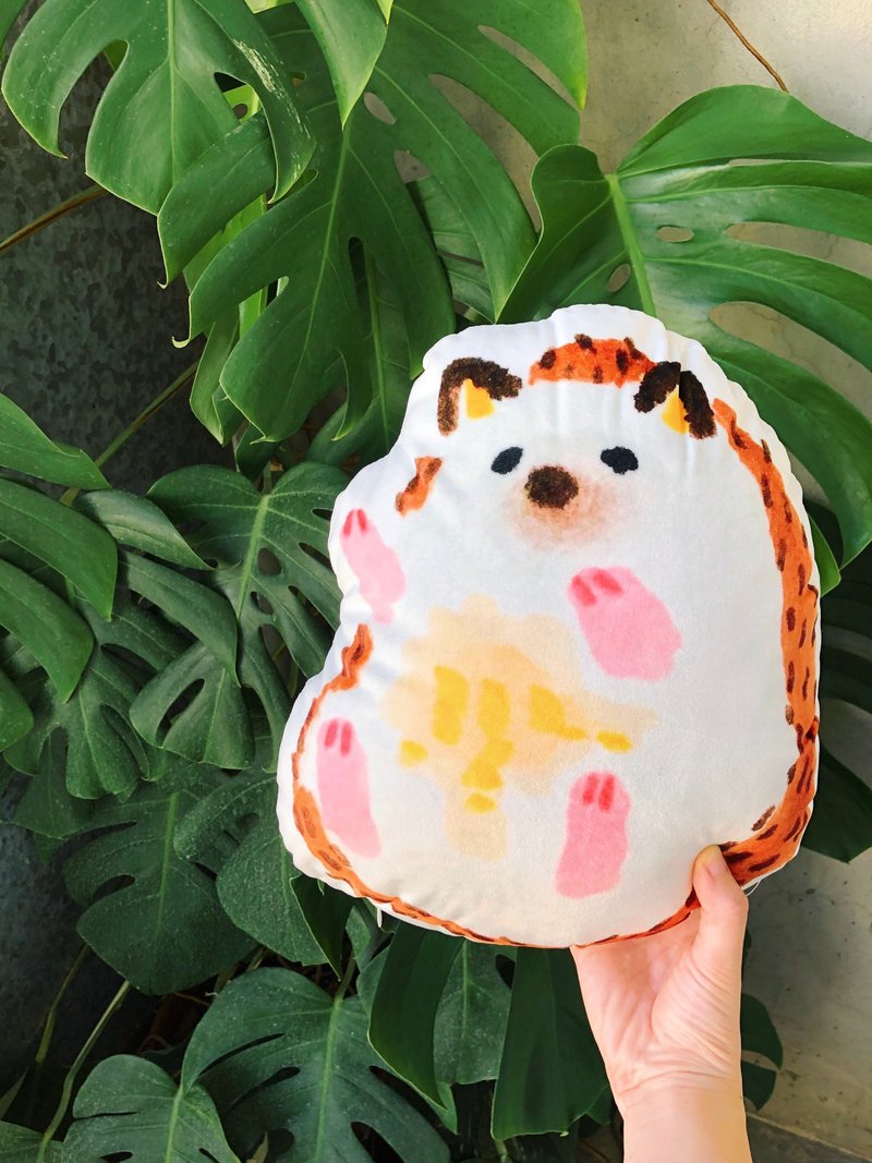 单飞小刺猬 短绒毛抱枕 - 枕头/抱枕 - 聚酯纤维 白色