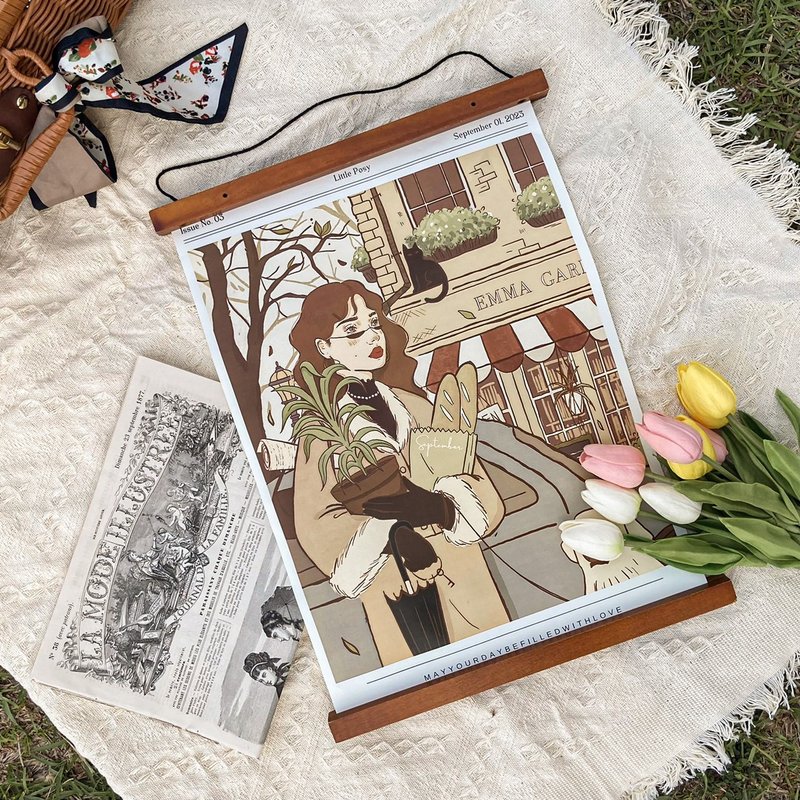 Luluise【September 9月街道】A3双面海报 道林纸(不含海报夹) - 海报/装饰画/版画 - 纸 多色