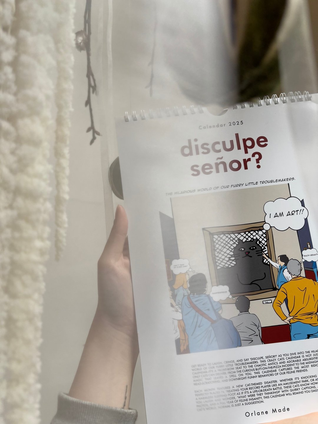 2025 calendar 猫咪挂历  l【你有事 先生?】disculpe senor? - 年历/台历 - 纸 多色