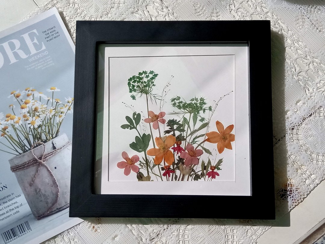 手作押花小品,押花挂画 - 画框/相框 - 木头 多色
