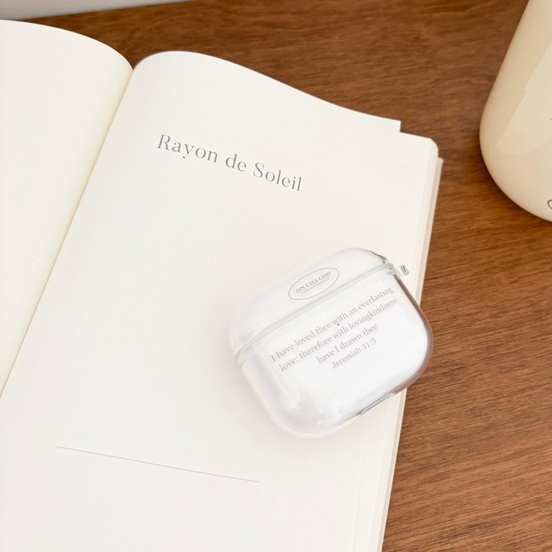 JIN CHA GOD- AirPods耳机壳保护套 我以永远的爱爱你 - 耳机收纳 - 其他材质 