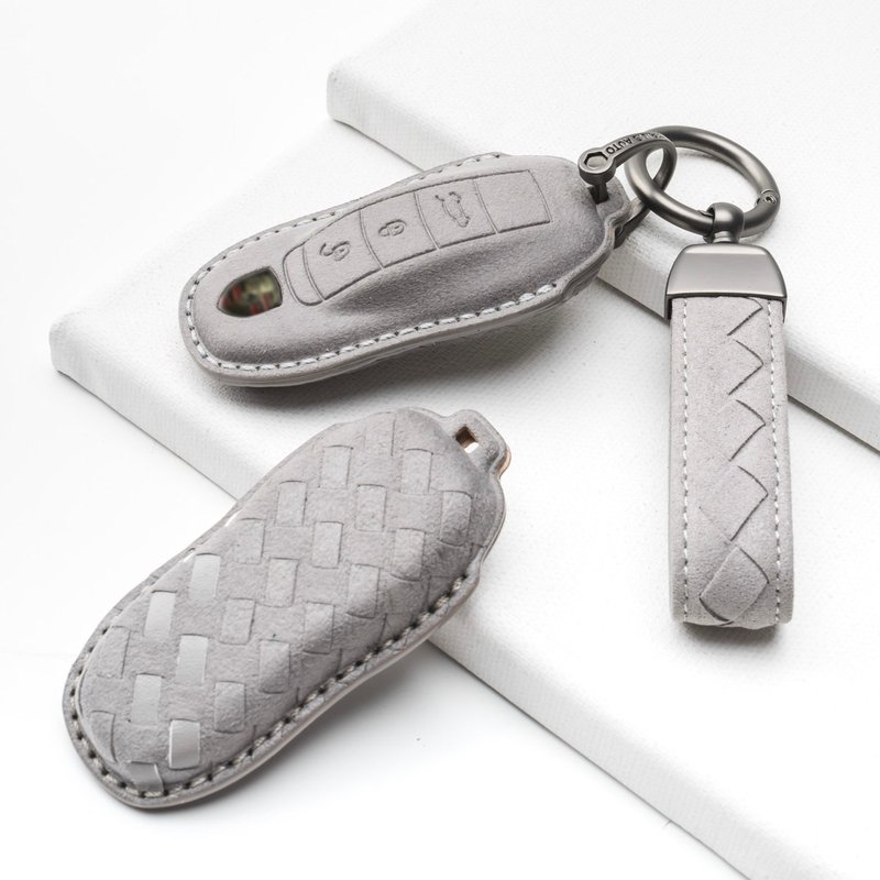 PORSCHE 991 911 718 GTS Macan Cayenne 保时捷 钥匙皮套 钥匙圈 - 钥匙链/钥匙包 - 真皮 