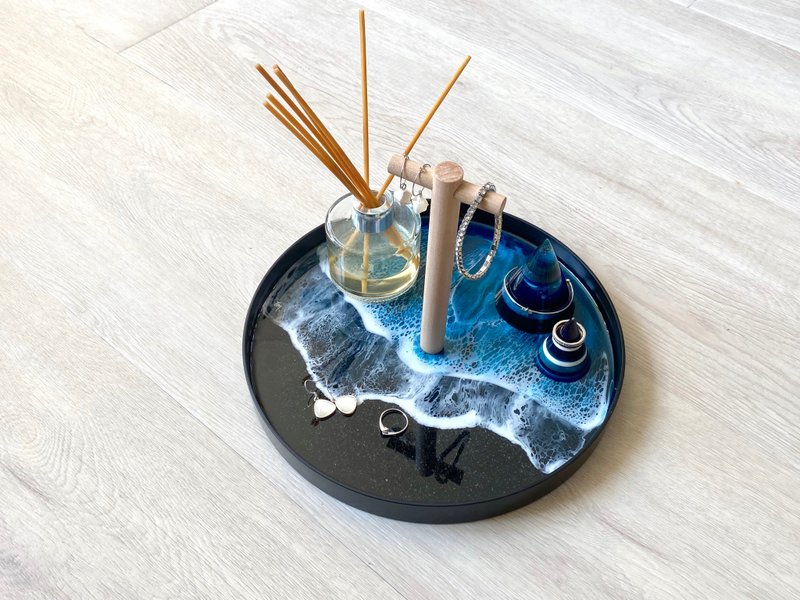 Accessories Display Tray, Midnight Turquoise, Wedding Gift, Home Gift - 摆饰 - 树脂 绿色