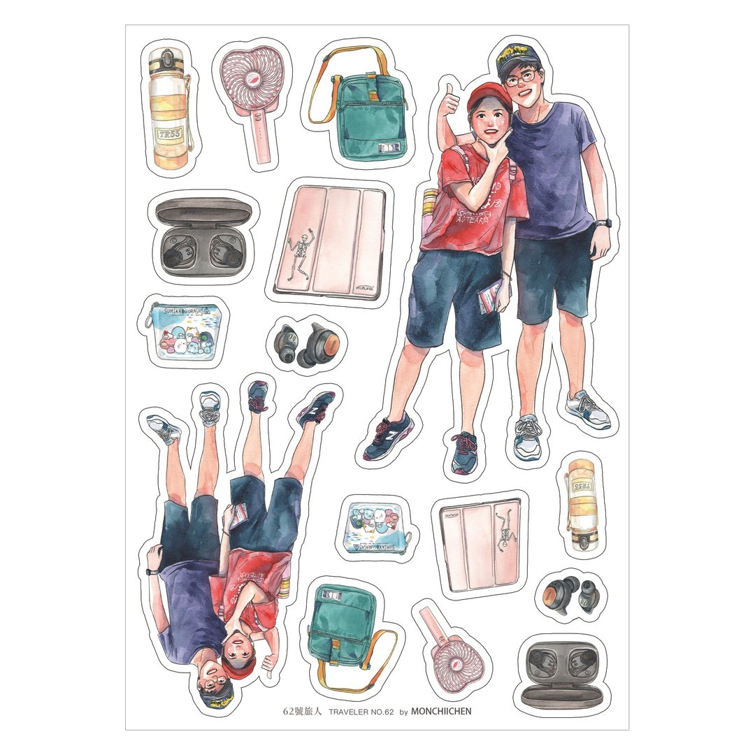 62号旅人 贴纸 / TRAVELER NO.62 stickers - 贴纸 - 纸 
