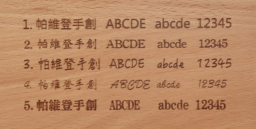 加购 定制化雷射雕刻字体 - 其他 - 木头 