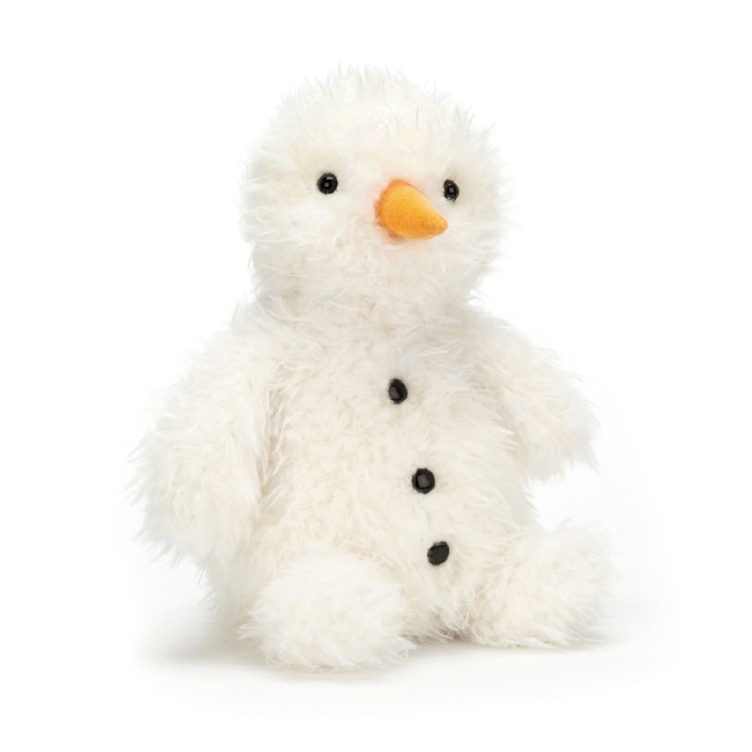 Jellycat Pudding Snowman 30cm 雪宝 - 玩偶/公仔 - 聚酯纤维 白色