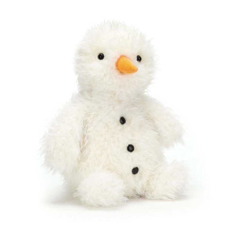 Jellycat Pudding Snowman 30cm 雪宝 - 玩偶/公仔 - 聚酯纤维 白色