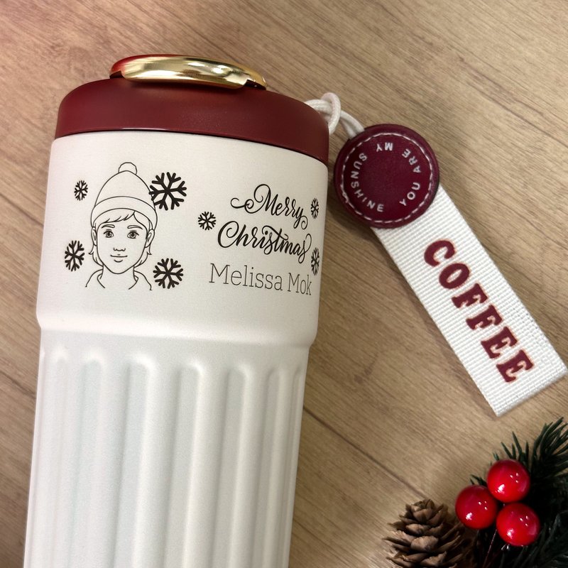 【圣诞礼物】交换礼物 保温杯套装 暖心冬日礼物 定制化雕刻 送礼 - 保温瓶/保温杯 - 不锈钢 