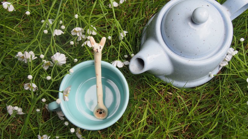 little spoon rabbit - 花瓶/陶器 - 其他材质 粉红色