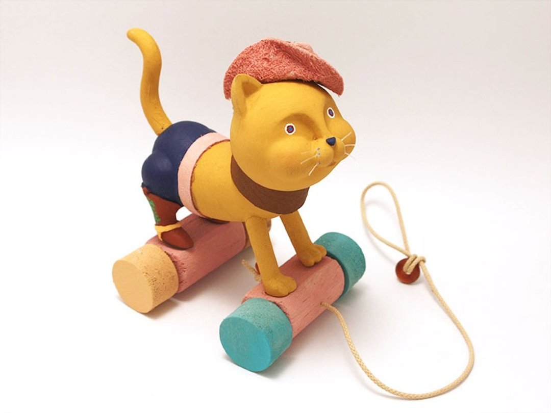 Running cat toy [camel] - 摆饰 - 塑料 黄色