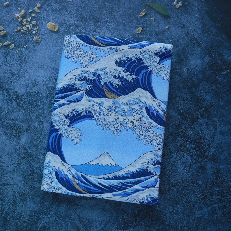 【富士山】有两色 书衣 书套 书皮 可调式书衣 手工布书衣 - 书衣/书套 - 棉．麻 