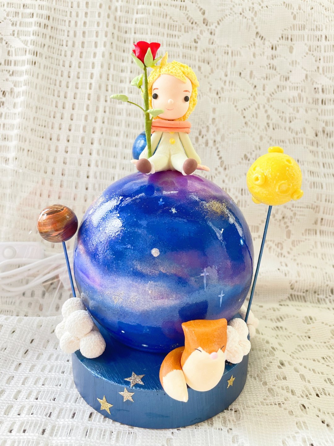 小王子的B612星球 USB小夜灯 - 灯具/灯饰 - 玻璃 蓝色
