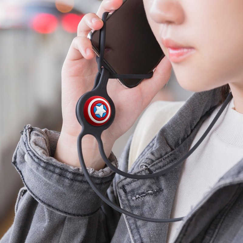 Bone / 漫威颈挂手机绑 手机挂绳 - 美国队长/钢铁人/蜘蛛人/索尔 - 手机配件 - 硅胶 多色