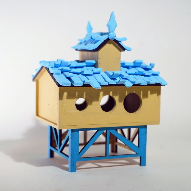 DIY手作 叠叠屋系列 - 鸽舍.橡皮擦的家 手作材料包 - 其他 - 木头 