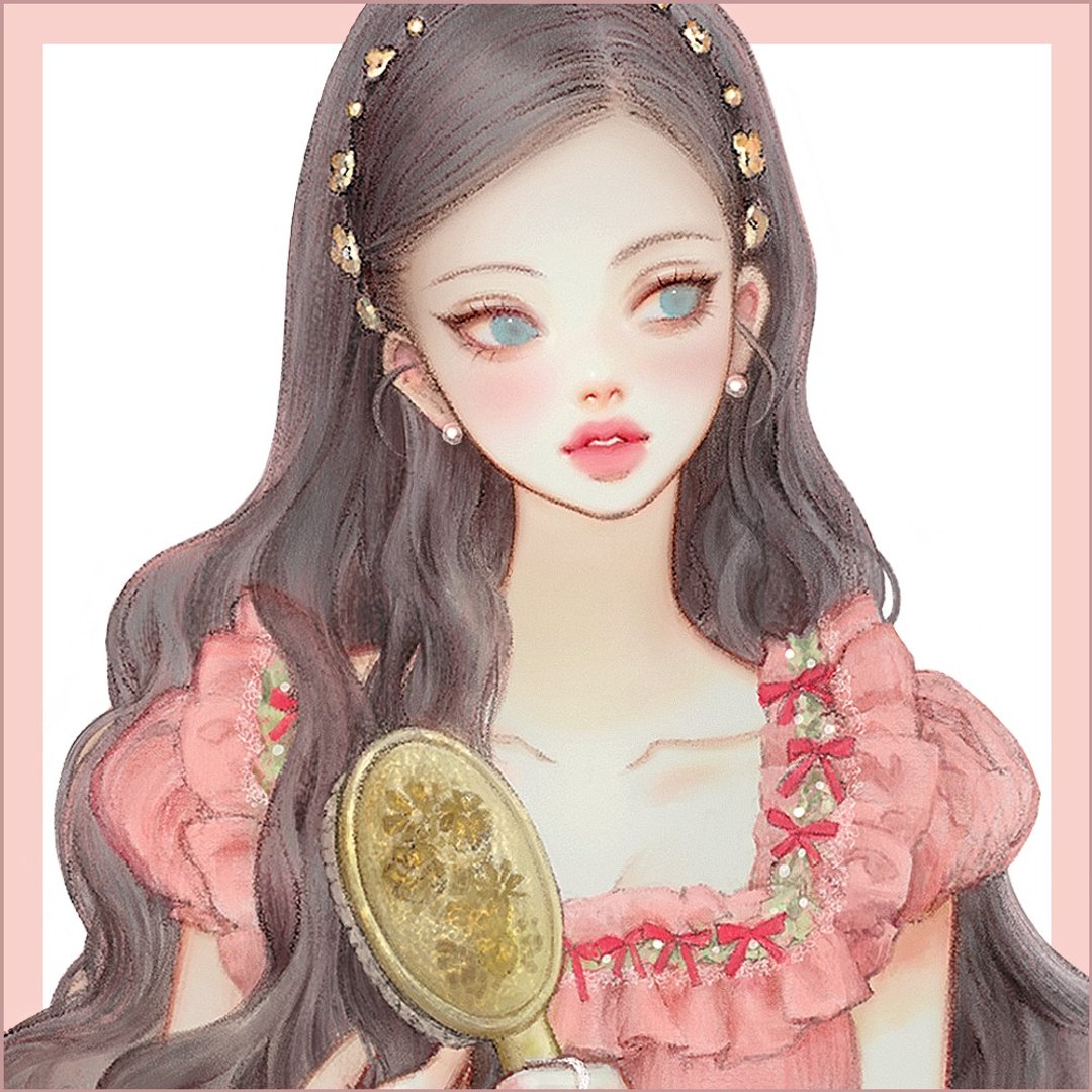 Rosie - 贴纸 - 纸 粉红色