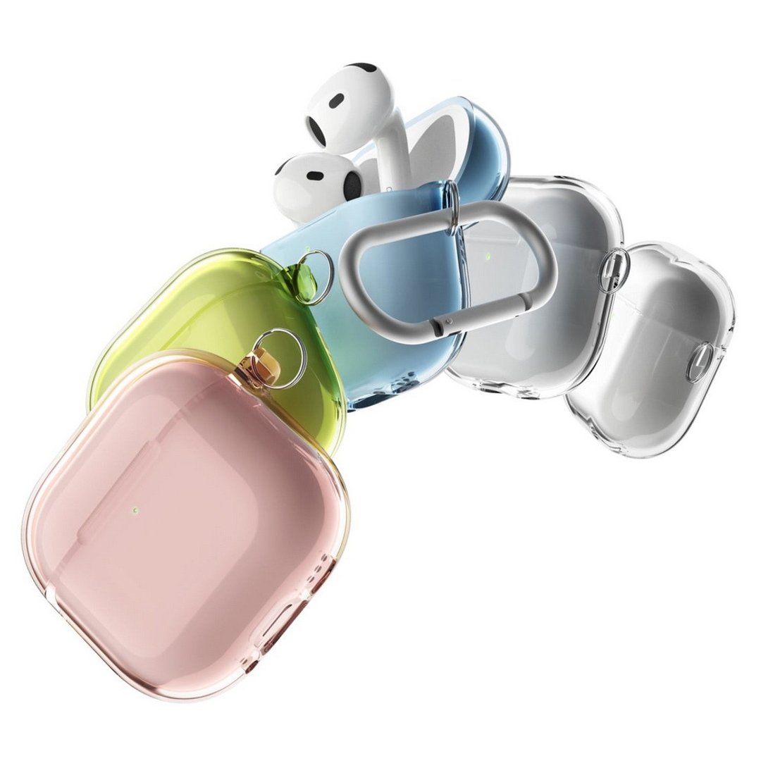 AirPods 4 无痕透明保护壳 (附扣环) - 耳机收纳 - 塑料 多色