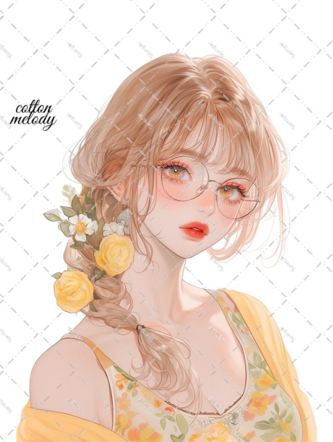 原创贴纸 No.6475 人物贴纸 原创贴纸 女孩贴纸 原创人物贴纸 - 贴纸 - 纸 