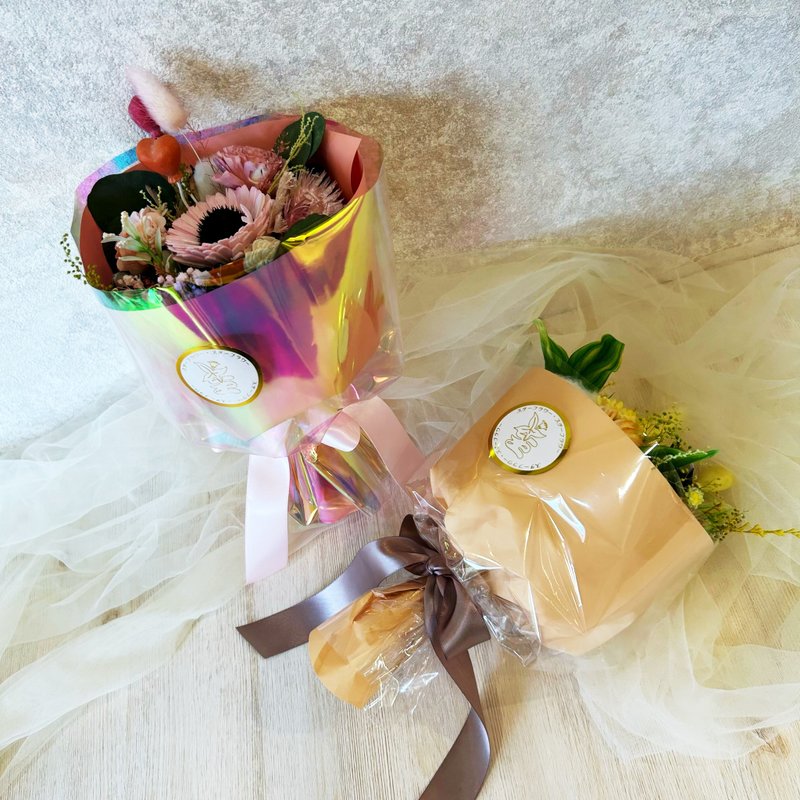 *霓与虹*日式小花束 情人节花束 七夕花束 毕业花束 干燥花束 - 干燥花/捧花 - 植物．花 多色