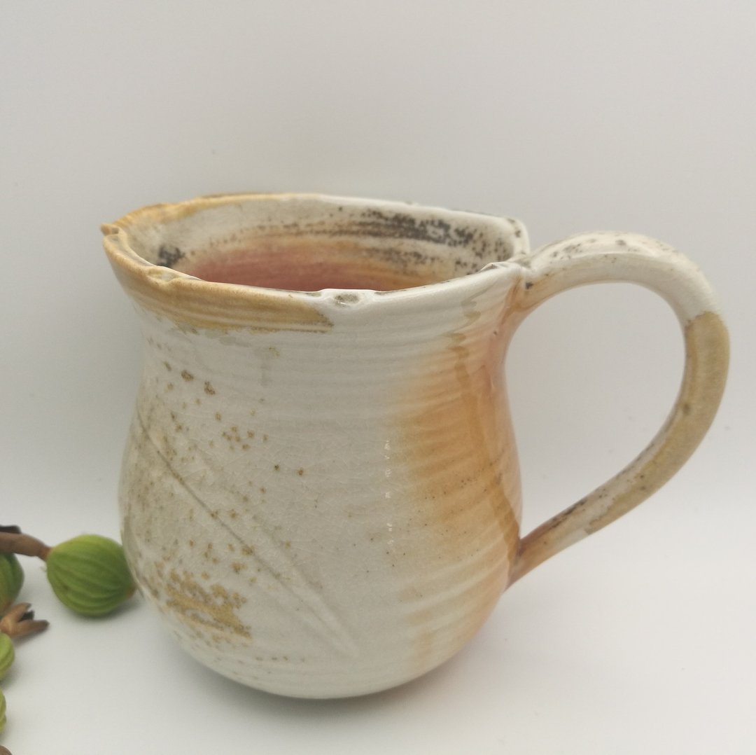 柴烧蕨类茶海公道杯 - 茶具/茶杯 - 陶 金色