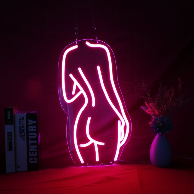性感女孩霓虹灯Girl LED发光字Neon Sign广告招牌Logo餐厅酒吧 - 灯具/灯饰 - 压克力 透明