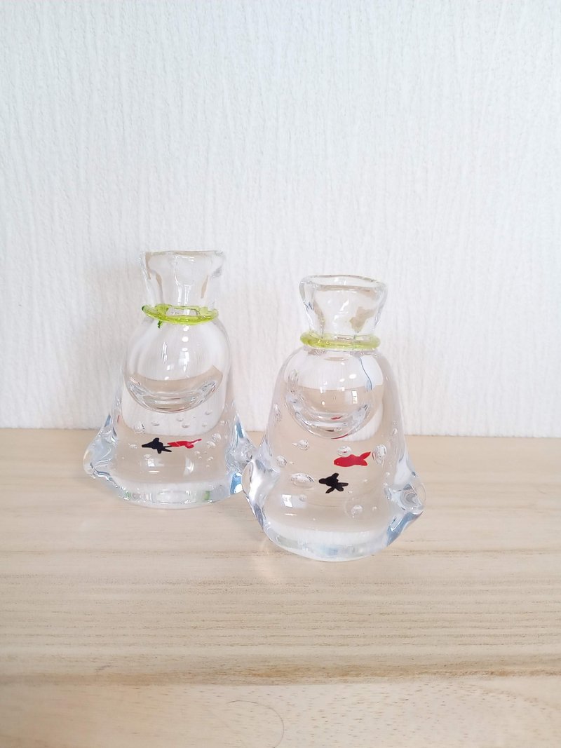 单只金鱼花瓶亮绿色 - 花瓶/陶器 - 玻璃 