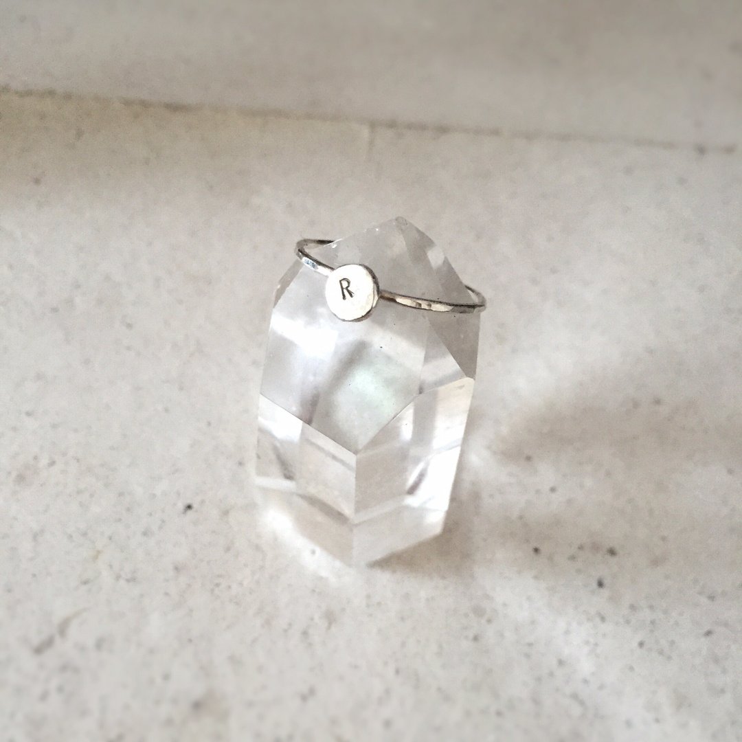 MIH 金工首饰 | 简约字母 925纯银戒指 限时优惠中 - 戒指 - 纯银 银色