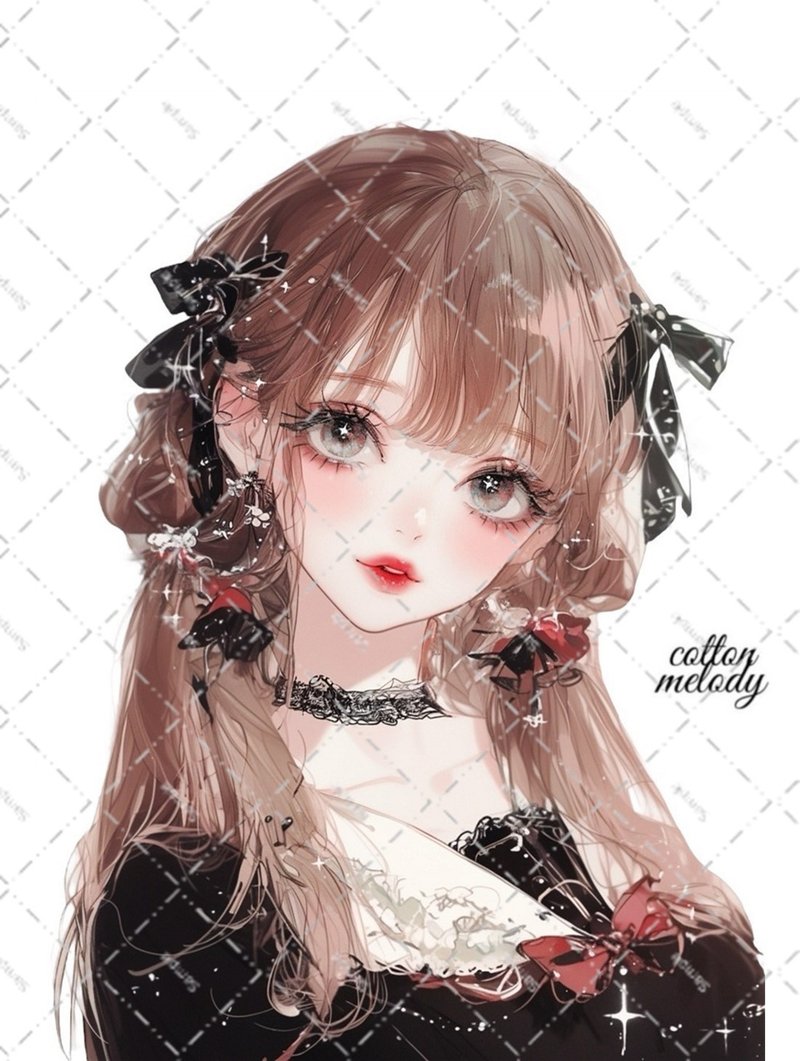 原创贴纸 No.5805 人物贴纸 原创贴纸 人物贴纸 女孩贴纸 原创人物贴纸 - 贴纸 - 纸 
