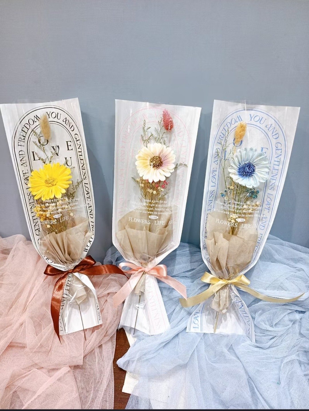 简约风太阳花花束  毕业花束 企业赠礼 企业订购 干燥花 永生花 - 干燥花/捧花 - 植物．花 